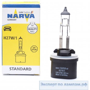 Лампа NARVA H27W/1 12V PG13 Лампа NARVA H27W/1 12V PG13