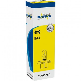 Лампа NARVA STANDARD 2W 12V BX8.4D светло-зеленый патрон 10 шт. Лампа NARVA STANDARD 2W 12V BX8.4D светло-зеленый патрон 10 шт.